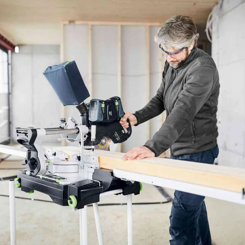 Scie à onglet radiale sans fil FESTOOL KSC 60 EB Basic Solo