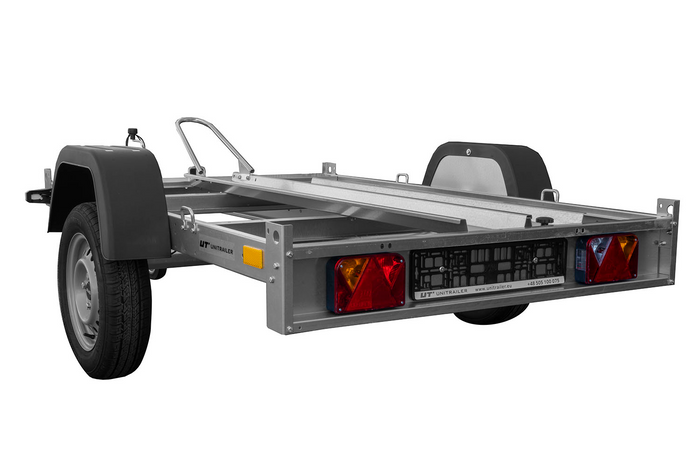 Remorque moto 1 rail unitraler sans plancher