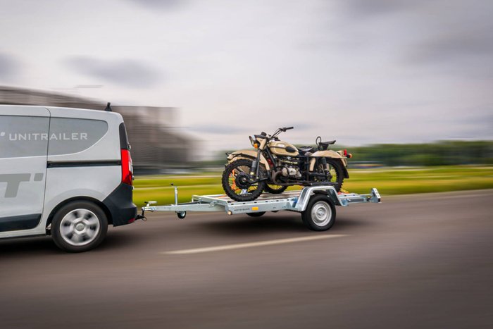 Remorque timon pliable porte-moto / porte-quad MOTOQUAD 266 750 kg