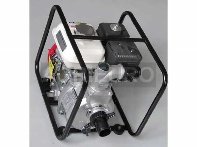 Motopompe d’arrosage thermique moteur Honda GX 120 essence, pompe auto-amorçante